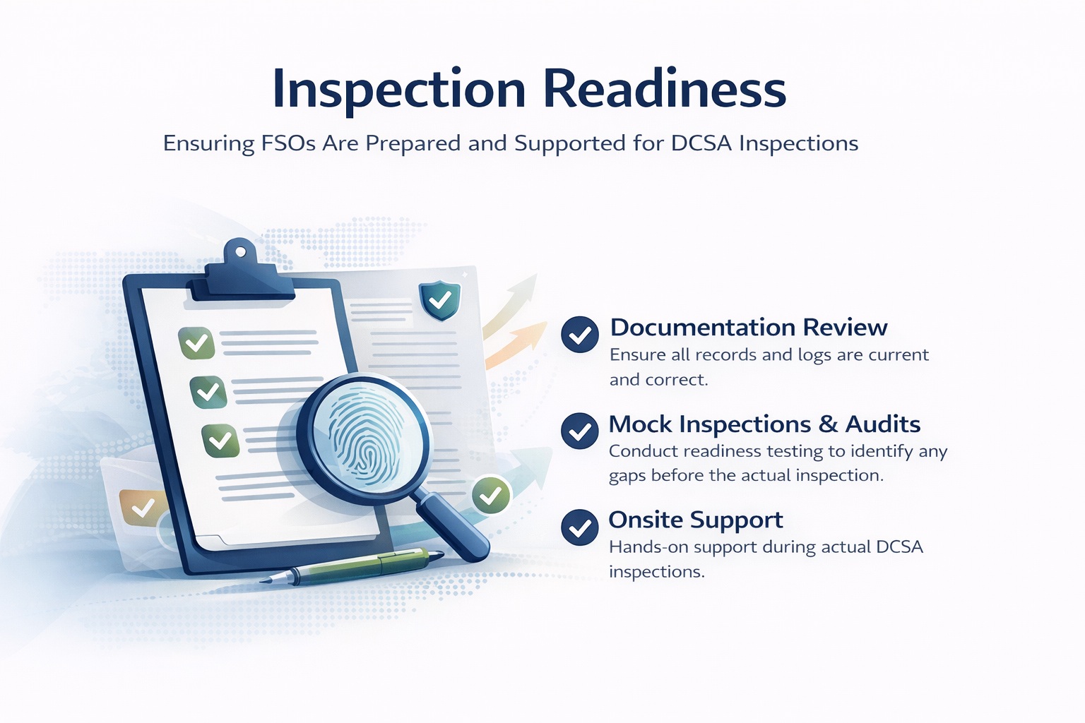 Inspection readiness and program sustainment
